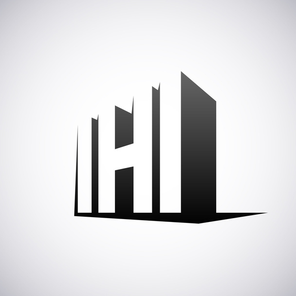 手紙 h. デザイン テンプレート ベクトルのロゴ - ベクター画像