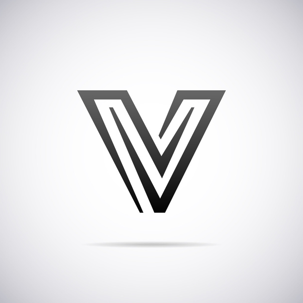 Vector logo voor brief V. ontwerpsjabloon - Vector, afbeelding