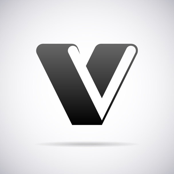 Vector logo for letter V. Design template - Vektori, kuva