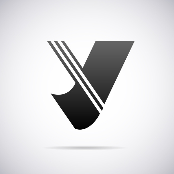 Vector logo for letter Y. Design template - Διάνυσμα, εικόνα