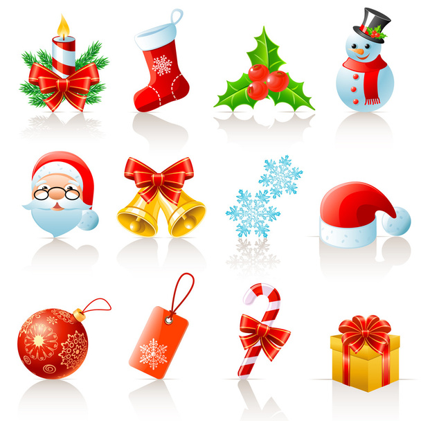Icone di Natale - Vettoriali, immagini