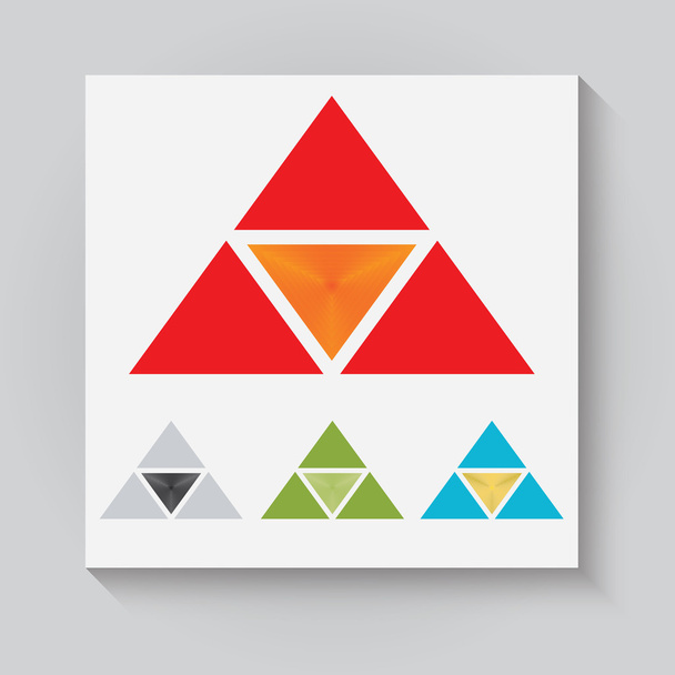 The triangular logo - Vettoriali, immagini