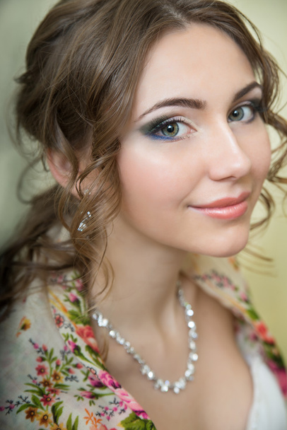 Portrait of the bride. wedding makeup - Φωτογραφία, εικόνα