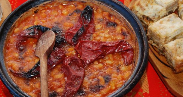 Traditonal macedonian food tavce gravce - Photo, Image