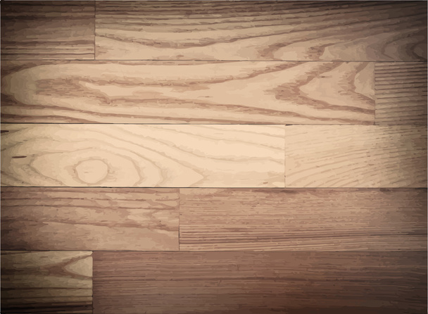 Brown parqueted floor, wooden texture with diagonal planks. Vector illustration - Vector, Image