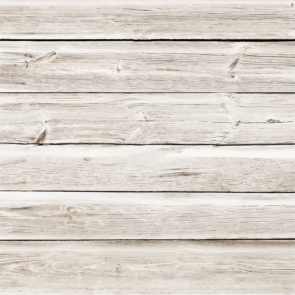 Light wooden texture with horizontal planks or table, floor surface. Vector illustration - Vector, Image