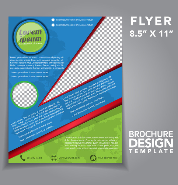 Flyer Brochure Vector Design - Vektor, obrázek