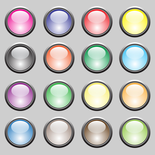 kleurrijke knoppen - Vector, afbeelding