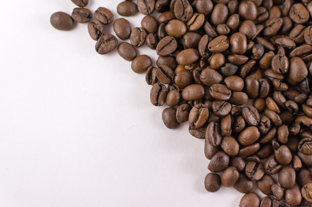 Loose Coffee Beans on White Background - Photo, Image
