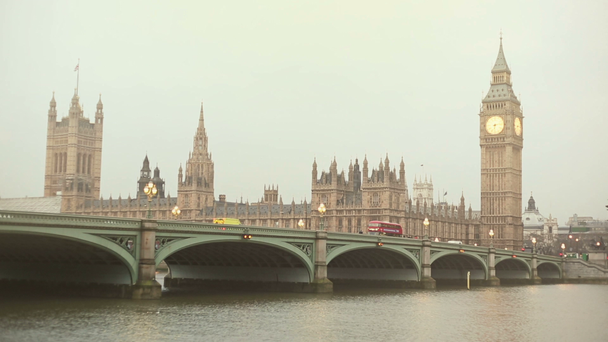 Westminster bridge and Big Ben - Footage, Video