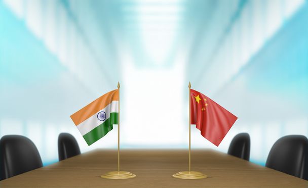 インドや中国の経済貿易契約交渉 - 写真・画像