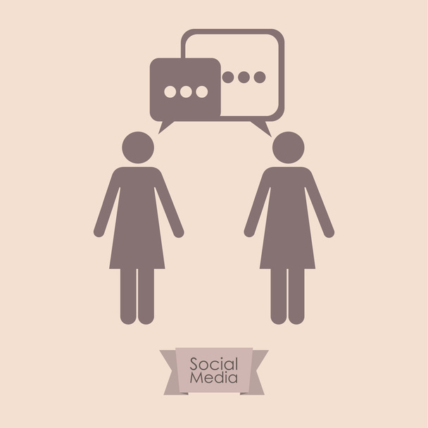 σχέδιο κοινωνικών μέσων μαζικής ενημέρωσης  - Διάνυσμα, εικόνα