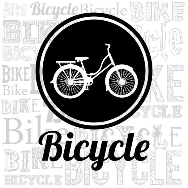 Conception de style de vie vélo
 - Vecteur, image