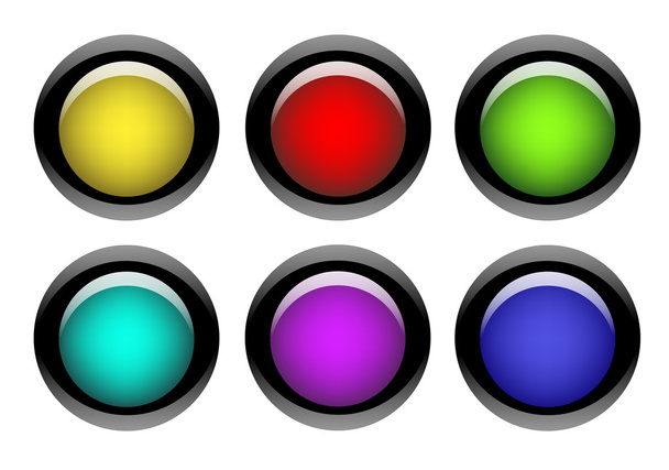 Set of color web buttons - Фото, изображение