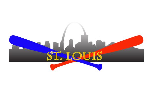 St. Louis baseball - Vector, Image