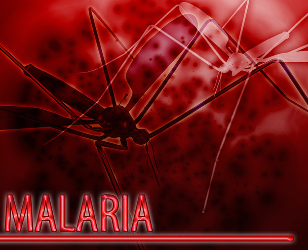 Malaria Abstract begrip digitale afbeelding - Foto, afbeelding