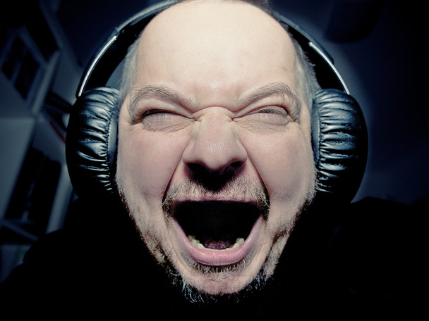 Man with headphones 2 - Photo, Image