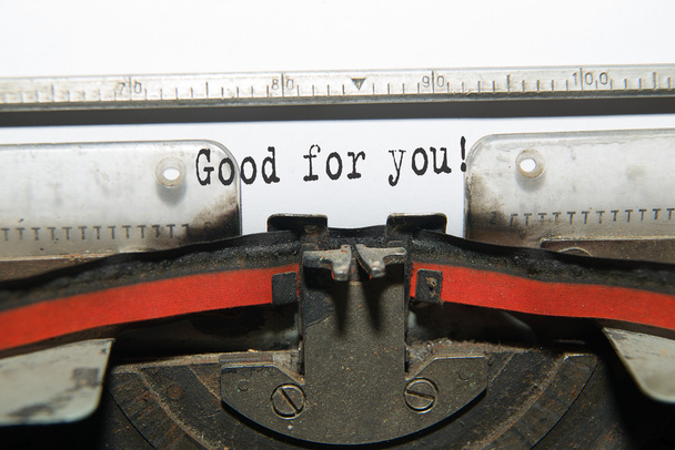 Sheet of paper with the inscription " Good for you" - Photo, Image