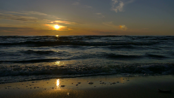 Mar Báltico playa puesta del sol timelapse
 - Metraje, vídeo