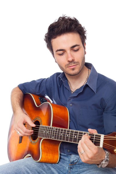 Young Man Playing Guitar - Foto, Imagen