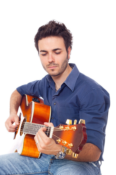 Young Man Playing Guitar - Foto, immagini