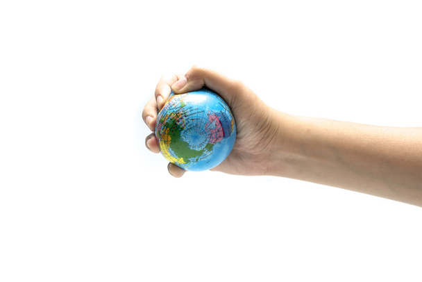 earth ball in hand - Photo, Image