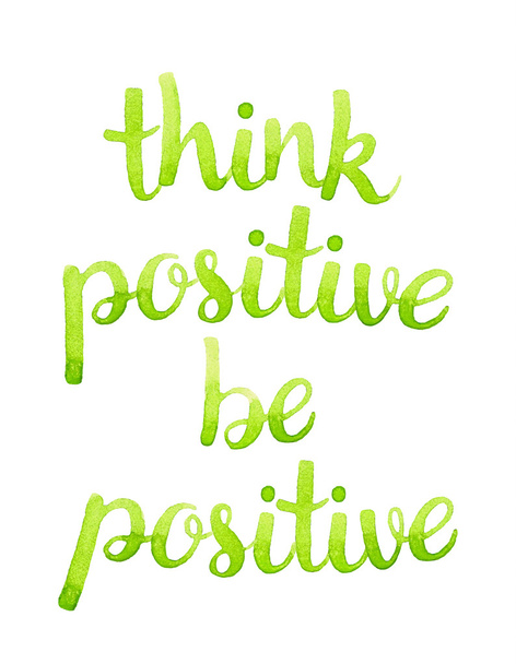 Positiv denken, positiv sein. - Vektor, Bild