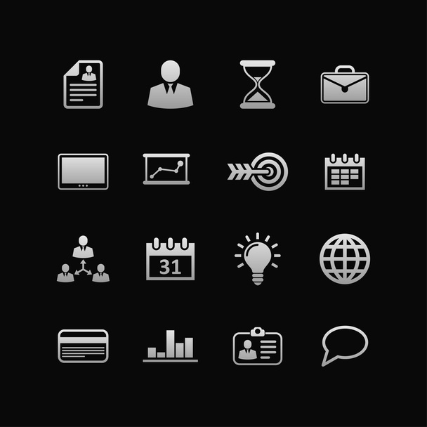 Global business icons - Vector, imagen