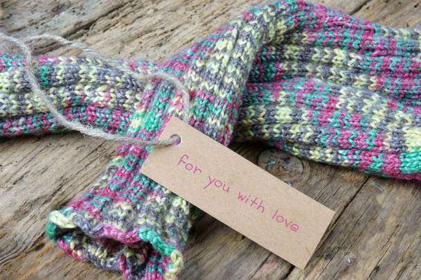 knitting wool glove christmas present winter - Photo, Image