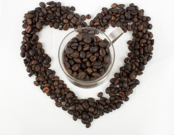 Kahve Kalbi - Fotoğraf, Görsel