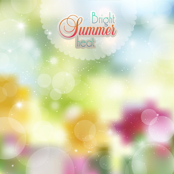 Floral background with highlights - Vector, Image
