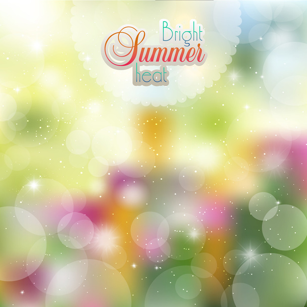 Summer abstract background of flowers and herbs - Vector, Image
