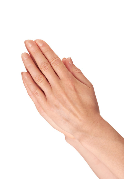 Mani femminili strette insieme
 - Foto, immagini