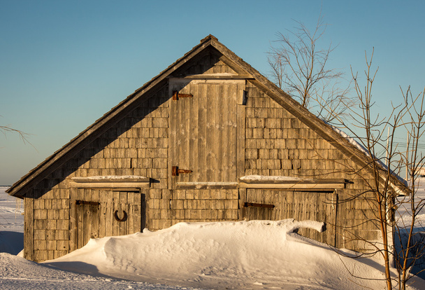 Barn in Winter - Photo, Image