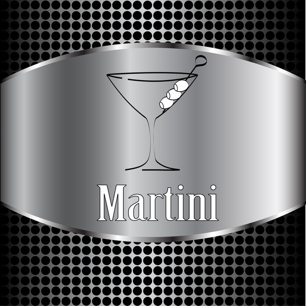 Martini sklo design menu - Vektor, obrázek