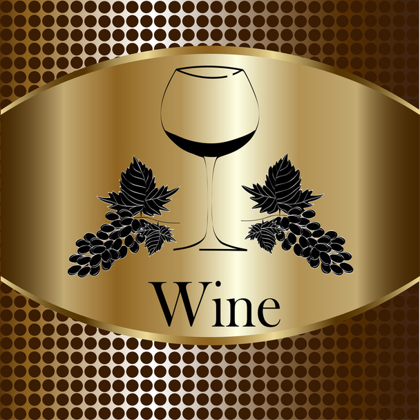 Design de menu conceito de vidro de vinho
 - Vetor, Imagem
