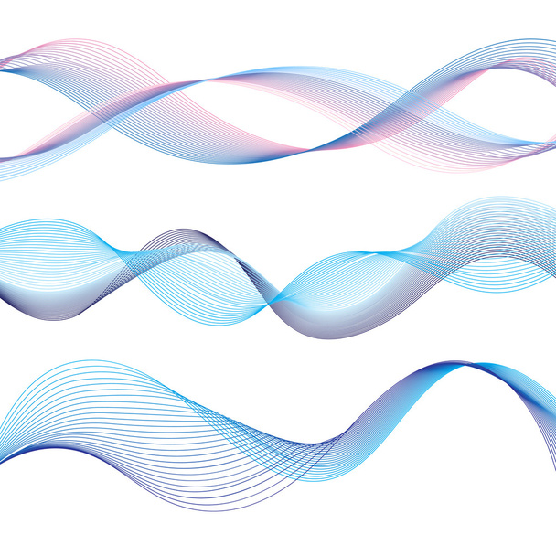 different waves graphic - Vector, Image