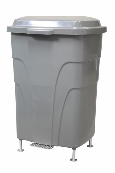 Plastic bin on white background, Recycling bins ,trashcan - Photo, Image