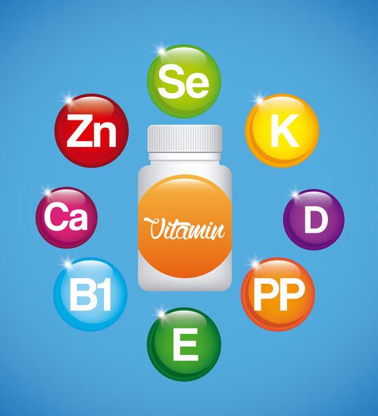 vitamins and suplements  - Vector, Image