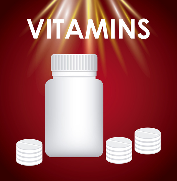 vitamiinit ja lisäravinteet
  - Vektori, kuva