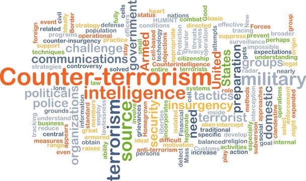 Counter-terrorism background concept - Photo, Image