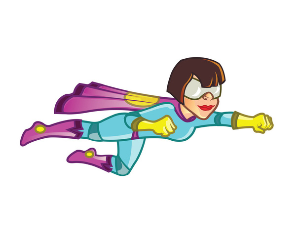 Superhelden-Mädchen - Vektor, Bild