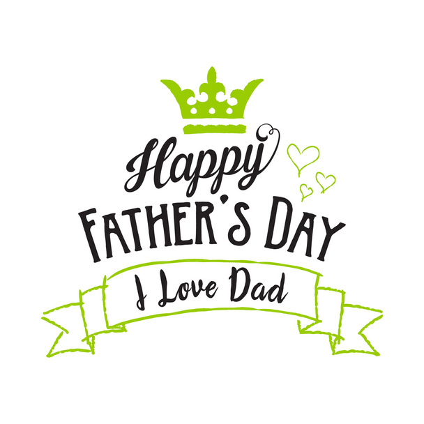 Happy fathers day background - Wektor, obraz