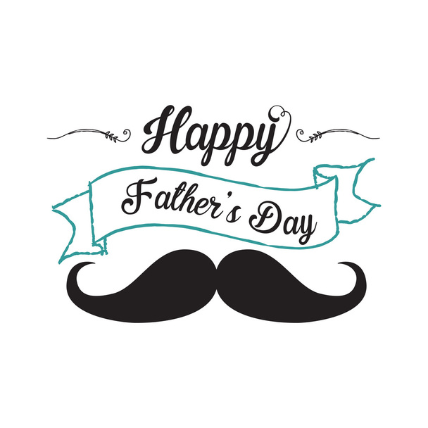 Happy fathers day background - Vector, Image