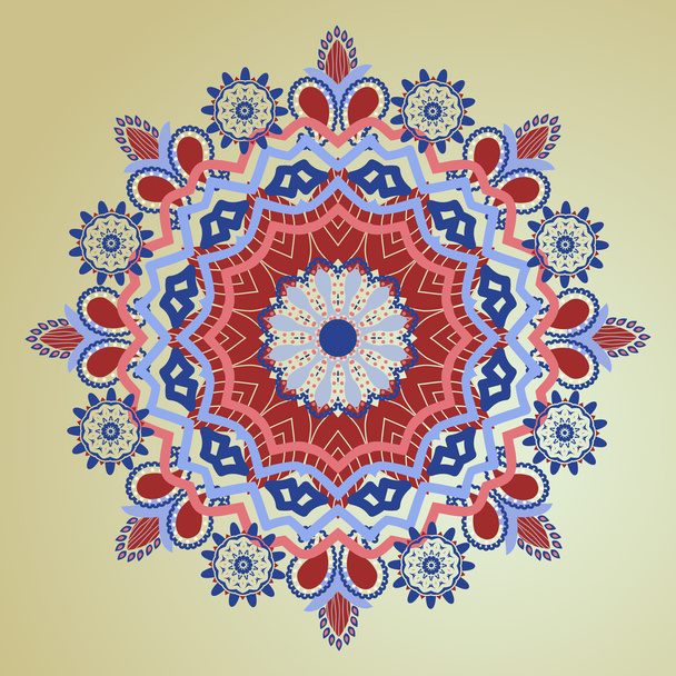 patterns round ornament. Decorative elements - ベクター画像
