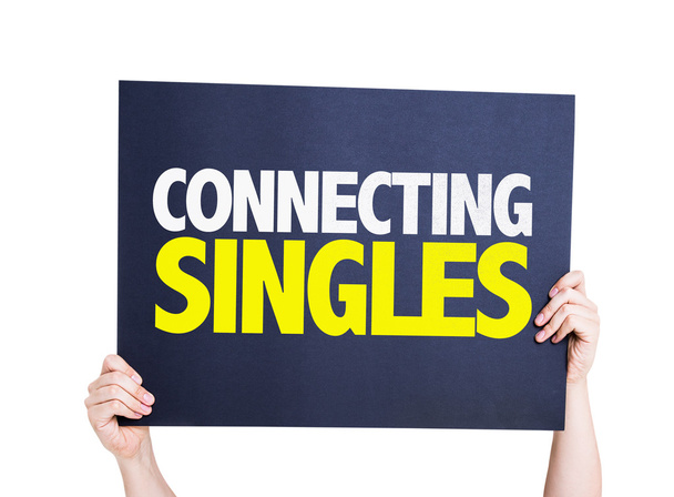 Τη σύνδεση Singles κάρτα - Φωτογραφία, εικόνα
