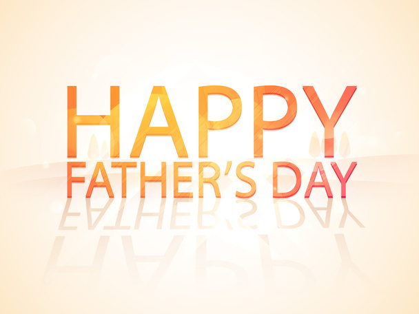 Poster, banner or flyer for Happy Father's Day. - Vector, Imagen