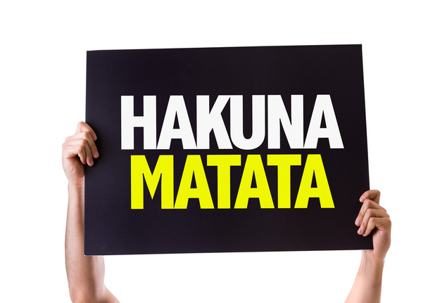 Hakuna Matata kártya - Fotó, kép