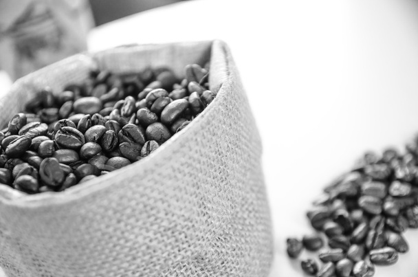 Kahve çekirdekleri tuval çanta - Fotoğraf, Görsel