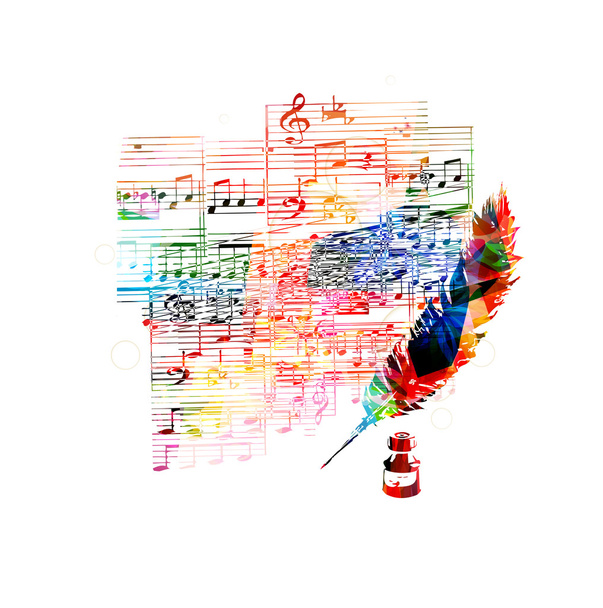 Creative musical design - ベクター画像